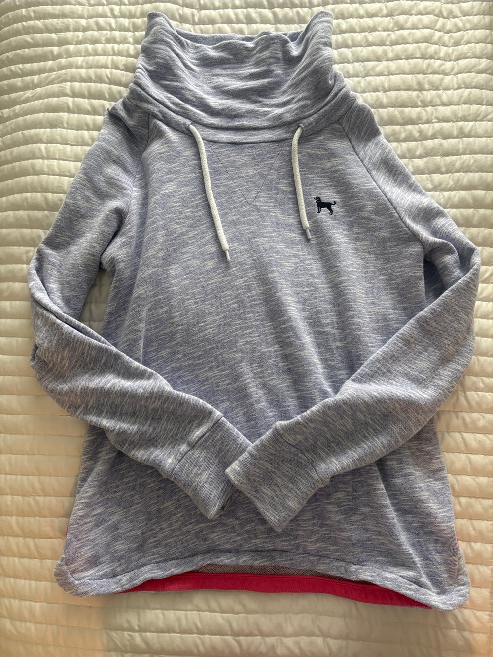 Cowl Neck Black Dog Sweater